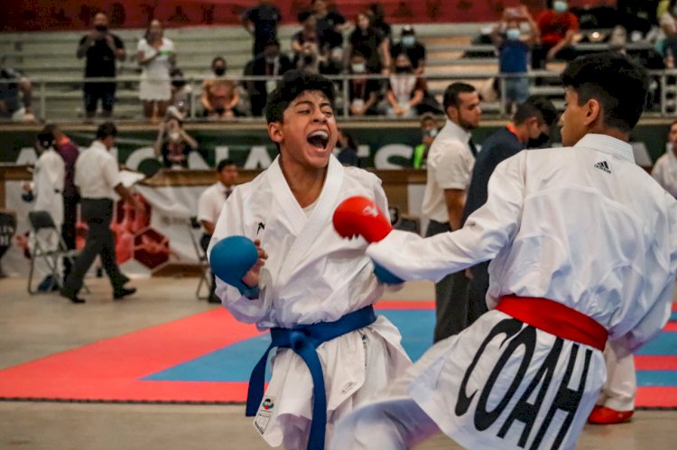 Logran karatecas morelenses dos oros y un bronce en Juegos Nacionales Conade 2022