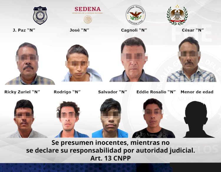 En operativo en Coatlán del R., 9  detenidos por FGE, Sedena y GN