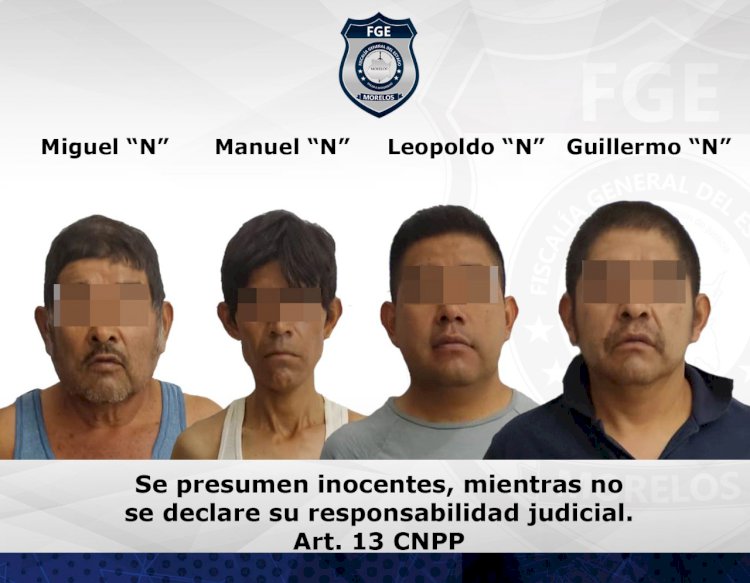 Cuatro detenidos, vehículos, arma y  droga, asegurados en Jonacatepec