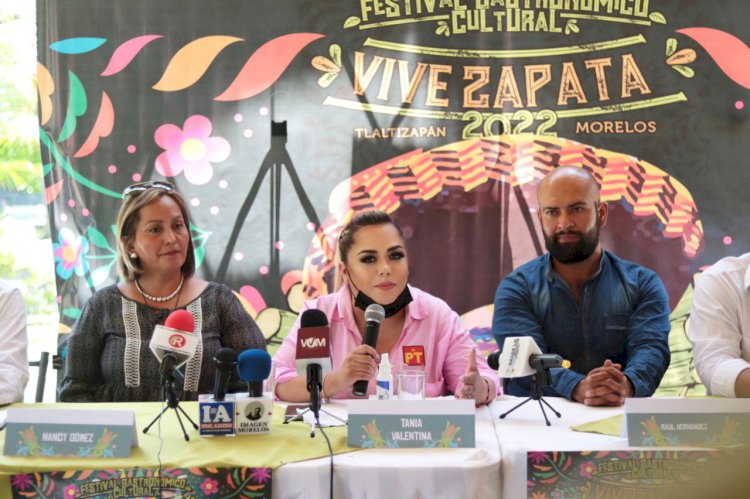 Apoya Tania Valentina promoción del Festival Gastronómico y Cultural Vive Zapata 2022