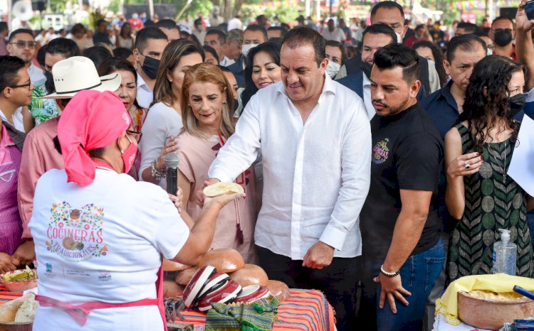 Inaugura Cuauhtémoc Blanco cuarto festival de cocineras tradicionales en Morelos
