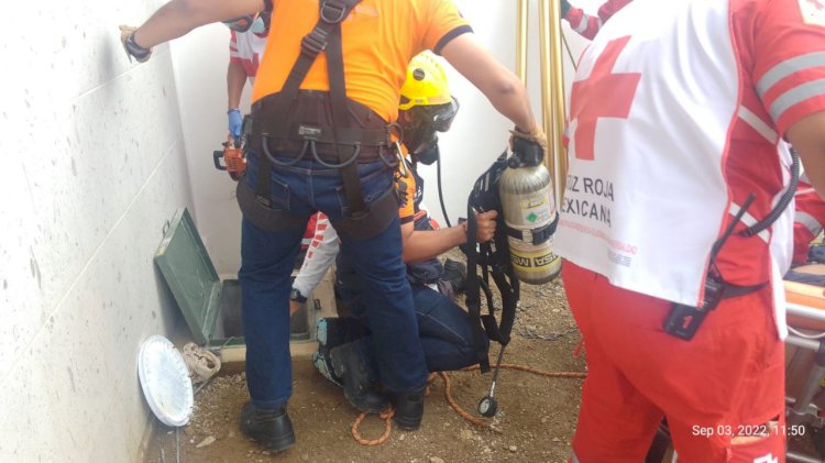 Se intoxicaron trabajadores en L. de Ahuatlán al pintar cisterna