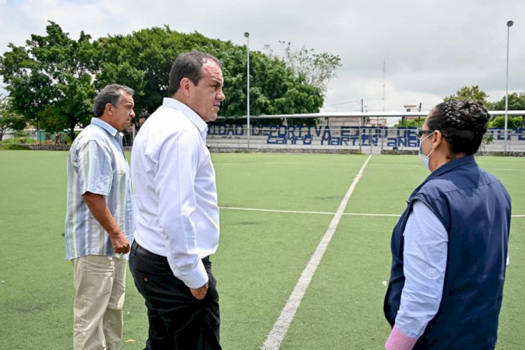 Consolida gobierno estatal espacios deportivos en Cuernavaca y Jiutepec