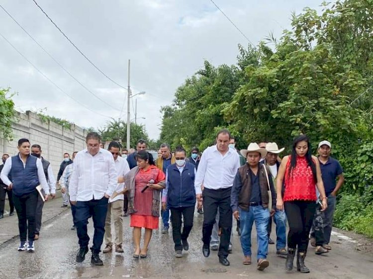 Reafirma gobierno de Cuauhtémoc Blanco apoyo a Cuentepec