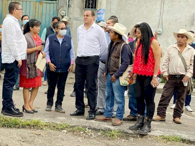 Reafirma gobierno de Cuauhtémoc Blanco apoyo a Cuentepec