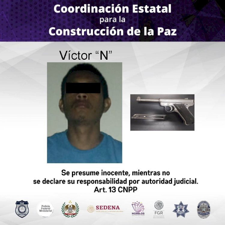 Cayó en Zacatepec cuando traía  un arma de fuego sin el permiso