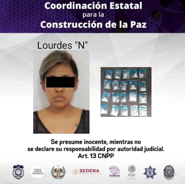 A Lourdes, la señalan policías por,  supuestamente, traer droga con ella