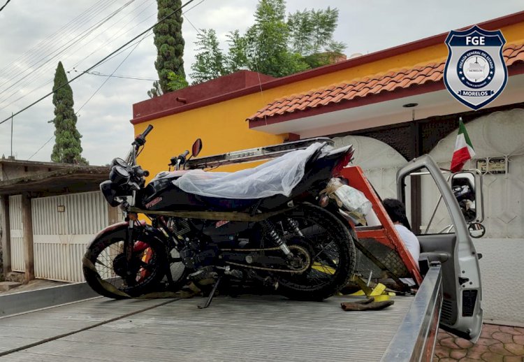 En un cateo en Cuernavaca  recuperaron motos robadas