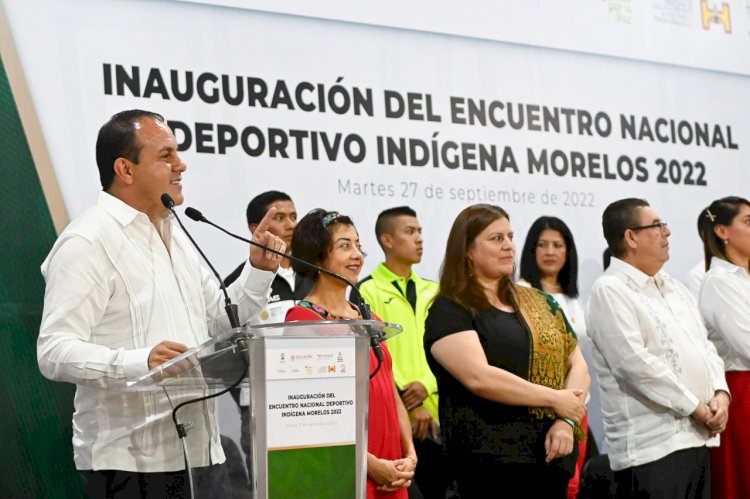 Inauguró Cuauhtémoc Blanco Encuentro Nacional Deportivo Indígena