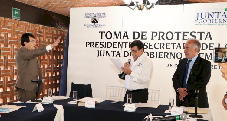 Asumió Antonio Gómez presidencia  de la Junta de Gobierno de la UAEM