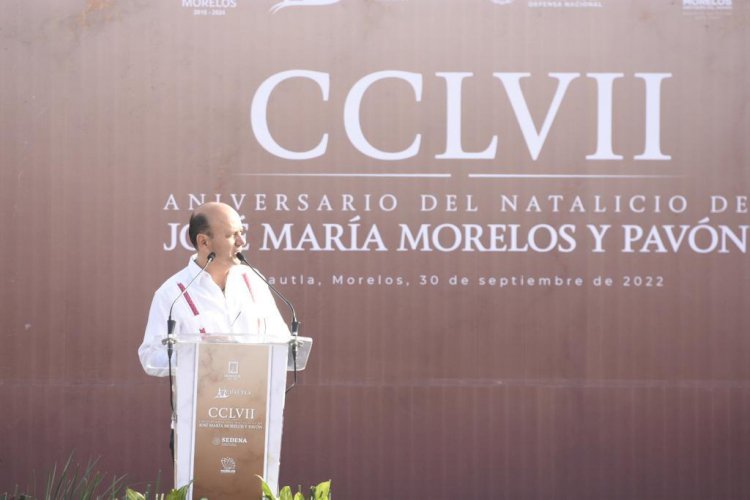 El gobierno de Morelos coincide con  los ideales del ¨Siervo de la Nación¨